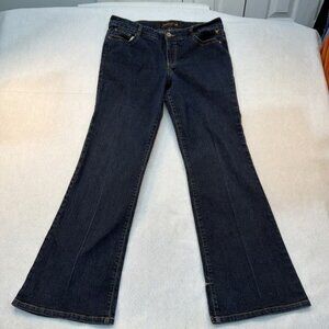 Grane Jeans Juniors Size 15 Dark Wash Bootcut Stretch Denim Embroidered READ